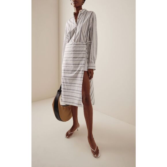 Rosetta Getty Asymmetric Cotton Shirt Size Small $955 - Picture 1 of 10